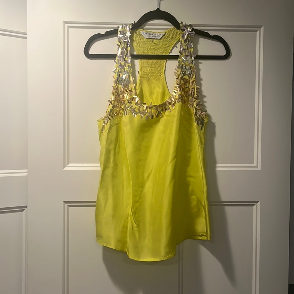 Trina Turk sequined silk top